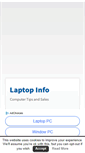 Mobile Screenshot of laptopinfo.co.uk